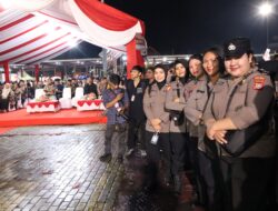 Polres Morowali Lakukan Pengamanan Peluncuran Tahapan Pilkada Kabupaten Morowali Tahun 2024