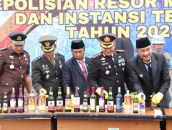 Polres Morowali Musnahkan Sejumlah Barang Bukti