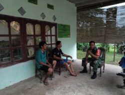 Babinsa Kodim 1311/Morowali Koramil 03/Petasia Sertu Sevprodik Melaksanakan Anjangsana di Wilayah Binaan Desa Tontowea