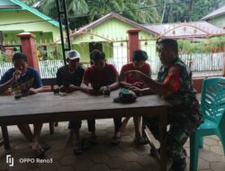 Babinsa Kodim 1311/Morowali, Serka Dance, Sosialisasikan Bahaya Narkoba kepada Warga Binaan Desa Peboa 