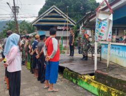 Kapten Inf Amrul Pimpin Kerja Bakti Persiapan Kampung Pancasila di Desa Korolaki