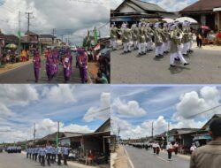 Antusiasme Masyarakat Saat Pawai Pasukan Baris Berbaris dan Karnaval Rangkaian Rayakan HUT RI ke-79