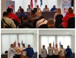 Paslon Isyak Meirobie dan Masdar, Gelar Jumpa Pers Bersama Awak Media di Hotel Golden Tulip