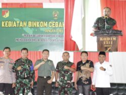 Kodim 1311/Mrwl, Gelar Binkom Cegah Konflik Sosial di Wilayah Kabupaten Morowali