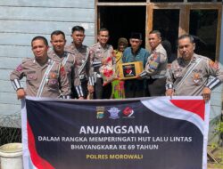 Sat Lantas Polres Morowali Gelar Anjangsana Sambut Hari Lalu Lintas Bhayangkara ke-69