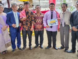 CSR PT.Gideon Mula Gabe mendukung pembangunan rumah dinas gereja HKI Pulo Pakkat kecamatan Sukabangun.