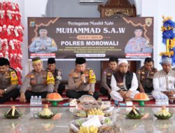 Tingkatkan Keimanan dan Kinerja Jelang Pilkada 2024, Polres Morowali Gelar Peringatan Maulid Nabi Muhammad SAW 1446 H