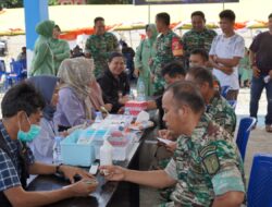 Dalam Rangka HUT Ke-79 TNI Tahun 2024, Kodim 1311/Morowali Gelar Bakti Sosial Donor Darah