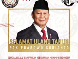 DPD FWD-I Se Bangka Belitung Ucapkan Selamat Ulang Tahun ke-73 untuk Presiden Terpilih Prabowo Subianto