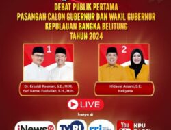 Debat Publik Paslon Gubernur dan Wakil Gubernur Bangka Belitung Akan Digelar, Berikut Jadwalnya