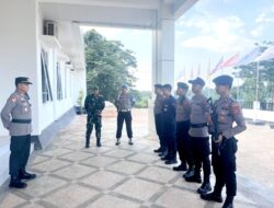 Polres Morowali Lakukan Pengamanan Ketat Gudang Logistik KPU Morowali