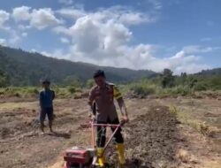 Dukung Program Pemerintah Polsek Bahodopi Gelar Ketahanan Pangan di Desa Dampala