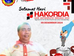 Ketua Laki DPC Aceh timur Selamat Hari Korupsi Sedunia Ampuh Indonesia Mengatakan Korupsi Adalah Kejahatan Yang Luar Biasa
