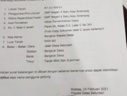 Dugaan Penyalahgunaan Tanah Hibah untuk Kepentingan Pribadi oleh Oknum Sekretaris Desa Batursari