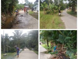 Pemerintahan Gampong Seuneubok Buloh Idi Tunong melaksakan Gotong royong