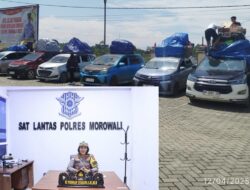 Satlantas Polres Morowali Jaring 9 Unit Kendaraan Over Dimention