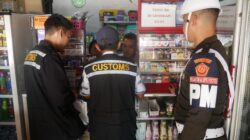 Sisir Warung di Bahodopi- Bea Cukai Morowali dan Subdenpom TNI AD Gencarkan Operasi Pasar Rokok Ilegal