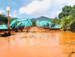 Jalan Hauling PT Bumanik Jebol, Banjir Bandang Terjang Desa Molino