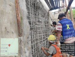 Jembatan Noyo yang Retak Diberi Tindakan Serius, Dibongkar dan Dicor Ulang