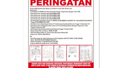 Putusan MA Menangkan PT KAS, PT BJS di Morowali Diduga Tetap Beroperasi di Lahan Tanpa HGB