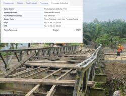 PEKERJAAN JEMBATAN POLO SUDAH BERJALAN, DATA KONTRAK RP14,99 MILIAR MASIH GELAP DI SPSE