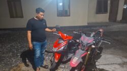 CEKATAN! POLSEK BUMIRAYA BEKUK PELAKU CURANMOR SAAT MAU AMBIL MOTOR DI LASAMPI
