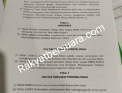 1 MILIAR UNTUK MTS TANJUNG HARAPAN HILANG KEMANA