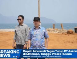 BUPATI MOROWALI TEGASKAN PT ASKON DITUTUP SEMENTARA, TUNGGU PROSES HUKUM TUNTAS