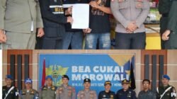 BEA CUKAI MOROWALI DAN APARAT GABUNGAN SITA 13 RIBU BATANG ROKOK ILEGAL DI BUNGKU TENGAH DAN BUNGKU BARAT