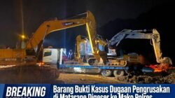 POLRES MOROWALI AMANKAN 3 BARANG BUKTI KASUS DUGAAN PENGERUSAKAN DI MATARAPE