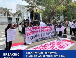 Selamatkan Morowali! Mahasiswa Kepung DPRD dan Kantor Gubernur Sulteng