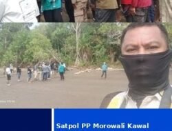 Satpol PP Morowali Kawal Pemeriksaan Lapangan PN Poso di Desa Solonsa, Situasi Kondusif, Semua Pihak Hormati Proses Hukum