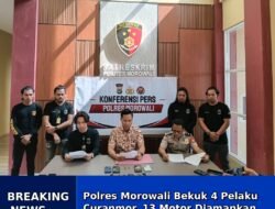 Polres Morowali Bekuk 4 Pelaku Curanmor, 13 Motor Diamankan