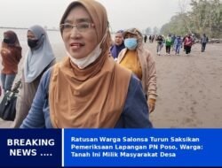 Ratusan Warga Salonsa Turun Saksikan Pemeriksaan Lapangan PN Poso, Warga: Tanah Ini Milik Masyarakat Desa Salonsa