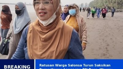 Ratusan Warga Salonsa Turun Saksikan Pemeriksaan Lapangan PN Poso, Warga: Tanah Ini Milik Masyarakat Desa Salonsa