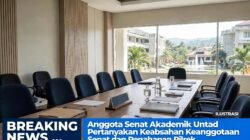 Anggota Senat Akademik Untad Pertanyakan Keabsahan Keanggotaan Senat dan Penahapan Pilrek
