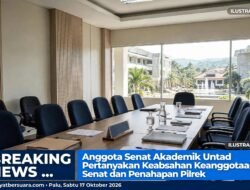 Anggota Senat Akademik Untad Pertanyakan Keabsahan Keanggotaan Senat dan Penahapan Pilrek