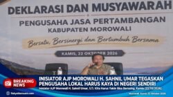 Inisiator AJP Morowali H. Syahnil Umar Tegaskan Pengusaha Lokal Harus Kaya di Negeri Sendiri