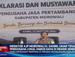 Inisiator AJP Morowali H. Syahnil Umar Tegaskan Pengusaha Lokal Harus Kaya di Negeri Sendiri