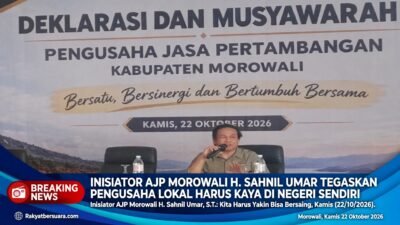 Inisiator AJP Morowali H. Syahnil Umar Tegaskan Pengusaha Lokal Harus Kaya di Negeri Sendiri
