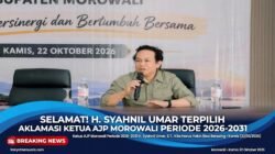 Selamat! H. Syahnil Umar Terpilih Aklamasi Jadi Ketua AJP Morowali Periode 2026-2031
