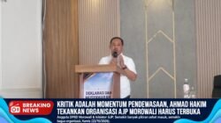 Kritik Adalah Momentum Pendewasaan, Ahmad Hakim Tekankan Organisasi AJP Morowali Harus Terbuka Terhadap Masukan