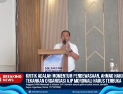 Kritik Adalah Momentum Pendewasaan, Ahmad Hakim Tekankan Organisasi AJP Morowali Harus Terbuka Terhadap Masukan