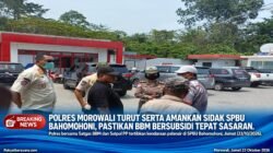 Polres Morowali Turut Serta Amankan Sidak SPBU Bahomohoni, Pastikan BBM Bersubsidi Tepat Sasaran