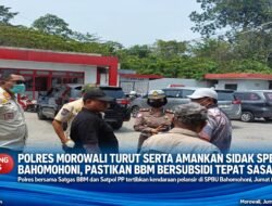 Polres Morowali Turut Serta Amankan Sidak SPBU Bahomohoni, Pastikan BBM Bersubsidi Tepat Sasaran