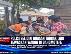 Polisi Selidiki Kasus Dugaan Tabrak Lari yang Tewaskan Warga di Bahomotefe Morowali
