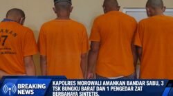 Polres Morowali Amankan Bandar Sabu, 3 Tersangka di Bungku Barat dan 1 Pengedar Zat Berbahaya Sintetis