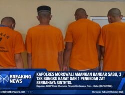 Polres Morowali Amankan Bandar Sabu, 3 Tersangka di Bungku Barat dan 1 Pengedar Zat Berbahaya Sintetis