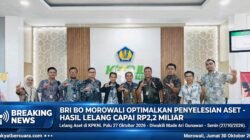 BRI BO Morowali Optimalkan Penyelesaian Aset, Hasil Lelang hingga 27 Oktober 2026 Capai Rp2,2 Miliar