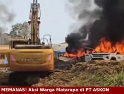 MEMANAS! Aksi Warga Matarape di PT ASKON Berujung Ricuh, TKA China Diduga Serang Massa Pakai Pentungan Besi dan Ekskavator